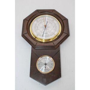 Vintage 14” Tall Jason Empire Wall Barometer Rain Stormy Humidity Thermometer